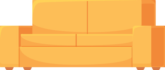 Sofa furniture icon cartoon vector. Couch office. Comfort lounge