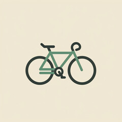 A simple bicycle icon Logo