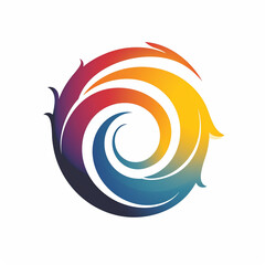 A spiral design symbolizing growth or change Logo - obrazy, fototapety, plakaty
