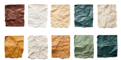 Crumpled Paper Texture Variety