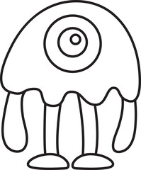 Doodle Monster Illustration
