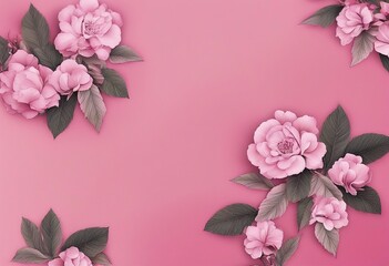 pink rose pattern with pink background