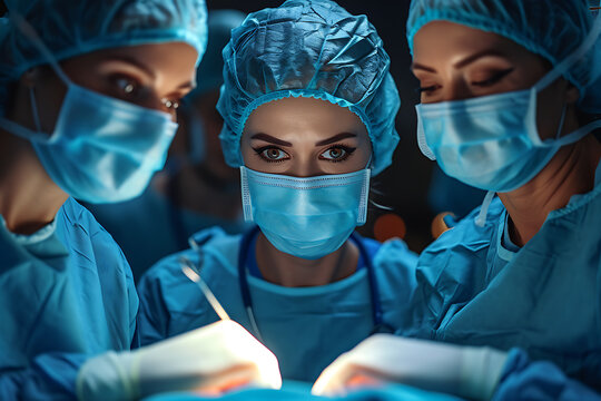 doctors in the operating room performing an operation 