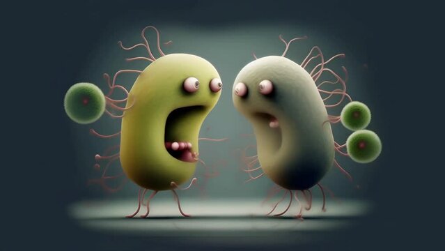 meeting of two bacteria