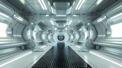 Corridor on a future space station