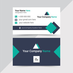 Double sided Creative Corporate business modern ,layout, company, publication, promotion, proposal, personal, company, brochure design, banner, page, advertising, marketing, business card template de
