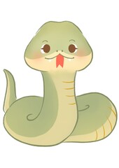 Snakes for children learning vocabulary.