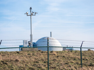 Nuclear power plant and security cameras in Borssele, The Netherlands