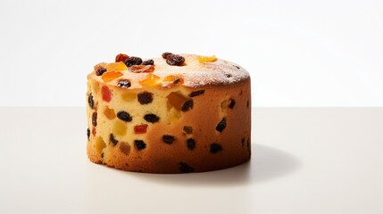 Easter panettone on a white background. Easter kulich. Easter 2024. Easter cake