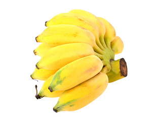 Cultivated banana on transparent png