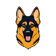 German�Shepherd graphic vector EPS