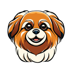 Pekingese graphic vector EPS