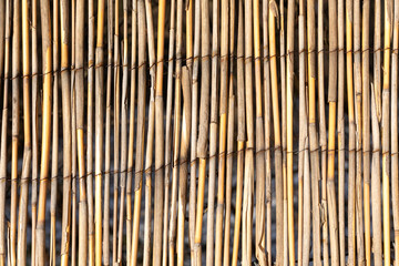 harmonic pattern of bamboo fence background