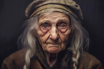 international day older persons. Portrait of a grandmother.