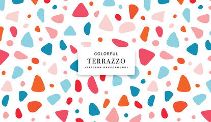 Colorful Terrazzo Pattern Background