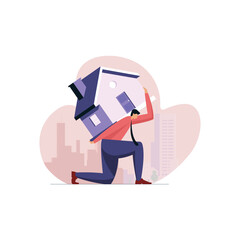 Buying new house or real estate investment, Home value, House budget and expenses concept.