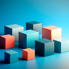 Obraz premium colorful cubes