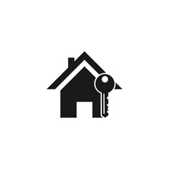 Home key icon isolated on white background  