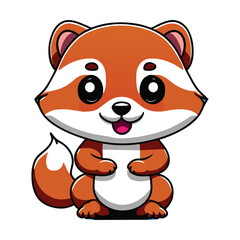 Ferret graphic vector EPS