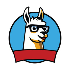 Llama graphic vector EPS