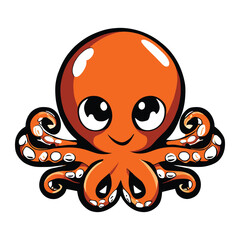 Octopus graphic vector EPS