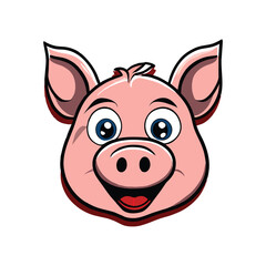 Pig graphic vector EPS