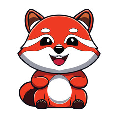 Racoon graphic vector EPS