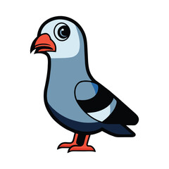 Pigeon graphic vector EPS