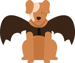 Dog bat costume icon cartoon vector. Halloween party. Cute happy animal