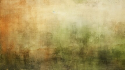 Earthy umber and moss green subtle watercolor stains