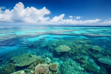 Fototapeta na wymiar Unterwasserzauber: Great Barrier Reef in all seiner natürlichen Pracht, eine faszinierende Reise durch das farbenfrohe Meeresparadies der Riffbiodiversität