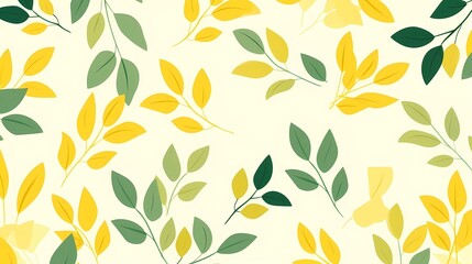 seamless background picture with leaf pattern, leaves, trees, tree branches