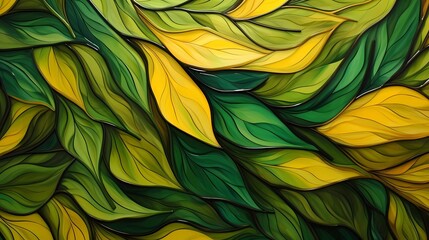 seamless background picture with leaf pattern, leaves, trees, tree branches