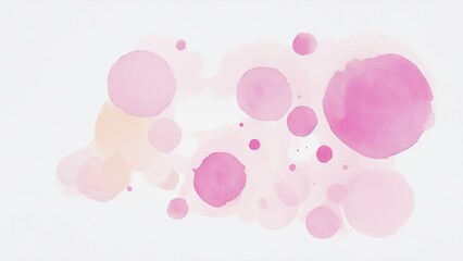 Pink Watercolor Circles background