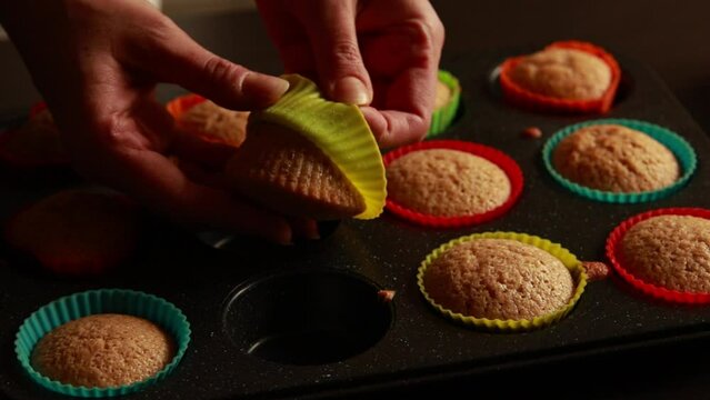 delectable almond muffins: irresistible bakery delights close-up