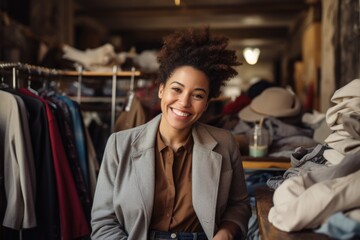 Portrait of a smiling young woman small business owner