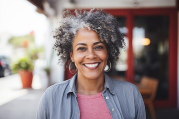 Portrait of a smiling senior woman in nursing home