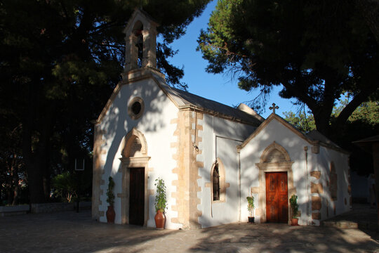prophet elias church in chania in crete in greece