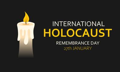 International Holocaust Remembrance Day. January 27. Vector illustration.
