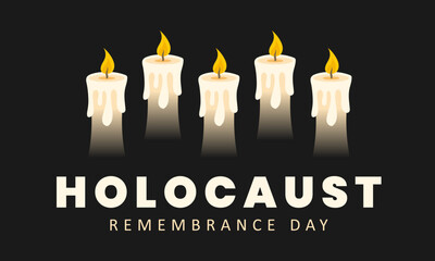 International Holocaust Remembrance Day. January 27. Vector illustration.