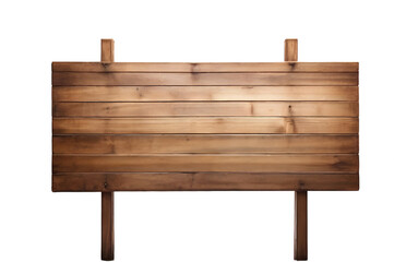 wooden sign isolated on white