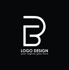 CB CB Logo Design, Creative Minimal Letter CB CB Monogram