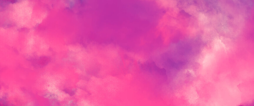 abstract colorful background. red pink and purple sky cloud watercolor background. beautiful watercolor background.