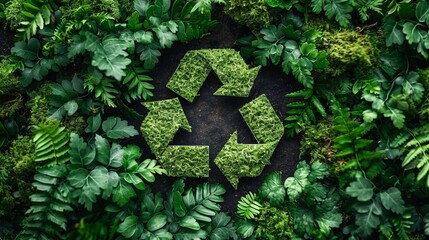 Sustainable Living, Images showcasing eco-friendly practices, such as recycling or using renewable energy - obrazy, fototapety, plakaty