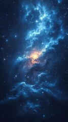 Obraz premium Illustration, abstract space background ,generative ai