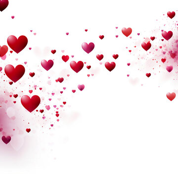 Copy space greeting card design concept with a seamless heart for valentine's day image