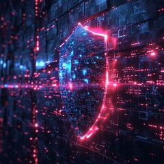 Fototapeta premium Dark and light about Defender Abstract background.