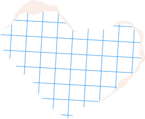 Torn paper piece. Element for collage.