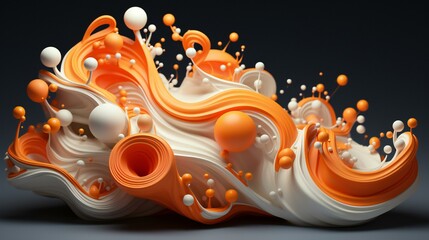 Milky Wave: Milk Splash in a Creative and Fluid Motion