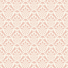 Hand drawn woodland animals seamless pattern Decorative cute dog wolf bird berries seamless pattern